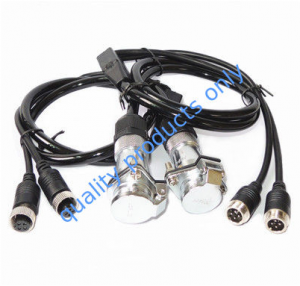 13 Pin Trailer Plug 4 Pin Aviation Backup Camera Cable For Truck Video System
