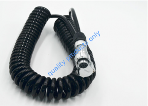 Waterproof 7 Pin Spiral Power Cable Heavy Duty Spring Extension Cord for Car Security System